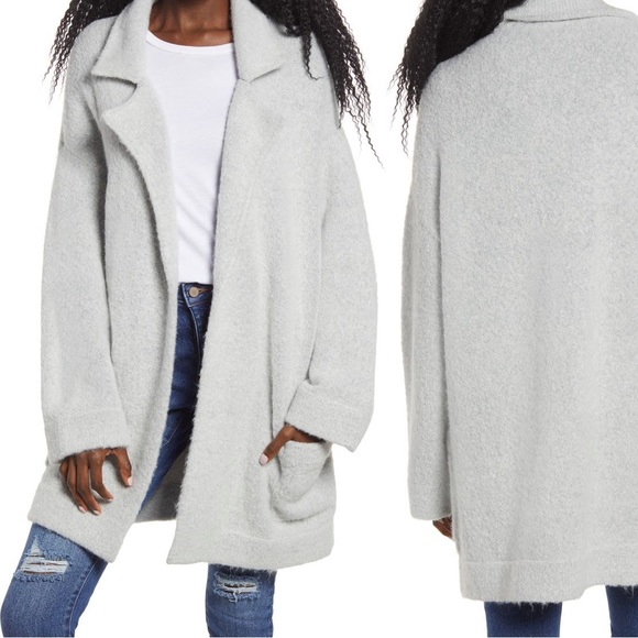 Thread & Supply Sweaters - Thread and Supply Cardigan Coat Sweater Gray Size Small